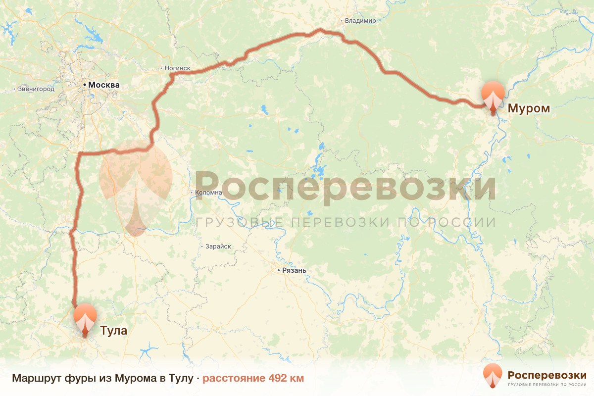 Фура Муром Тула