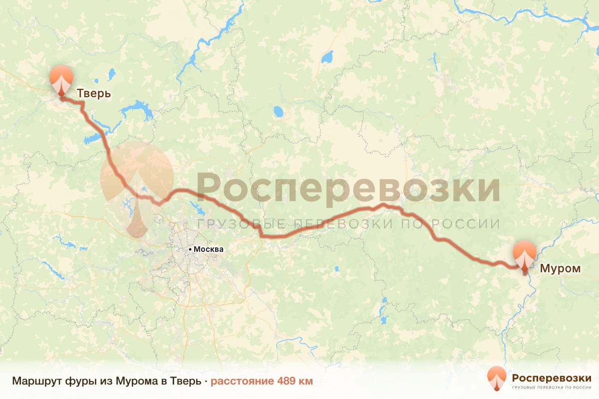 Фура Муром Тверь
