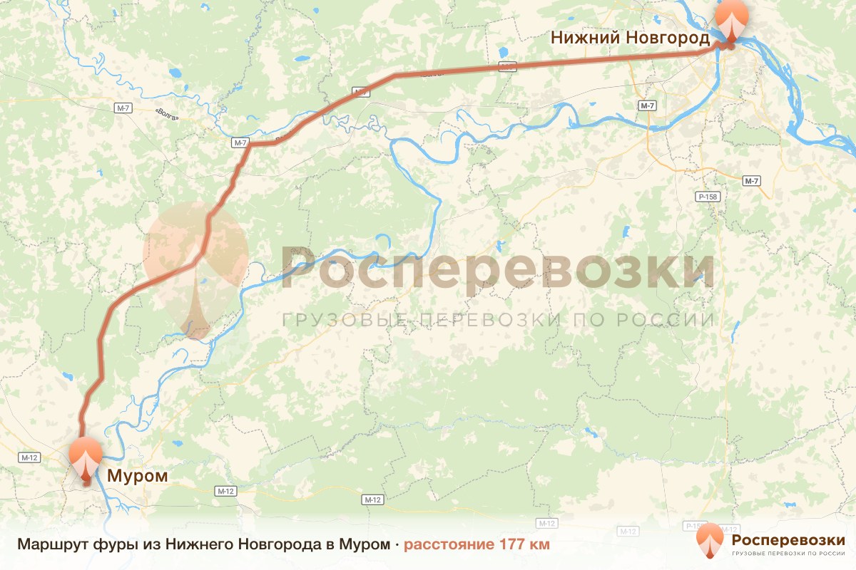 Фура Нижний Новгород Муром