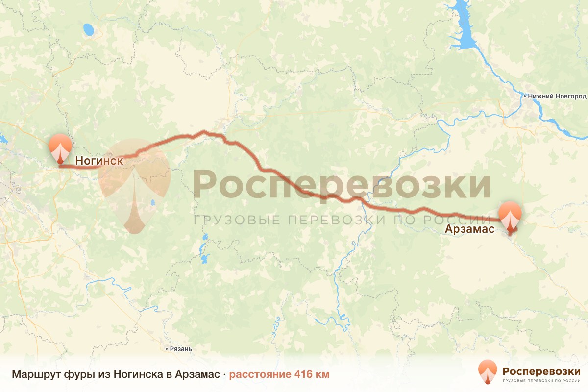 Фура Ногинск Арзамас