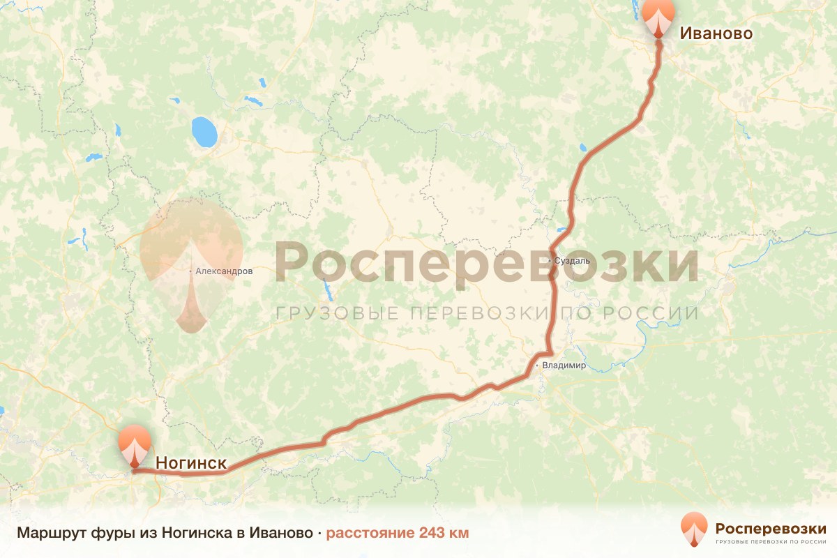 Фура Ногинск Иваново