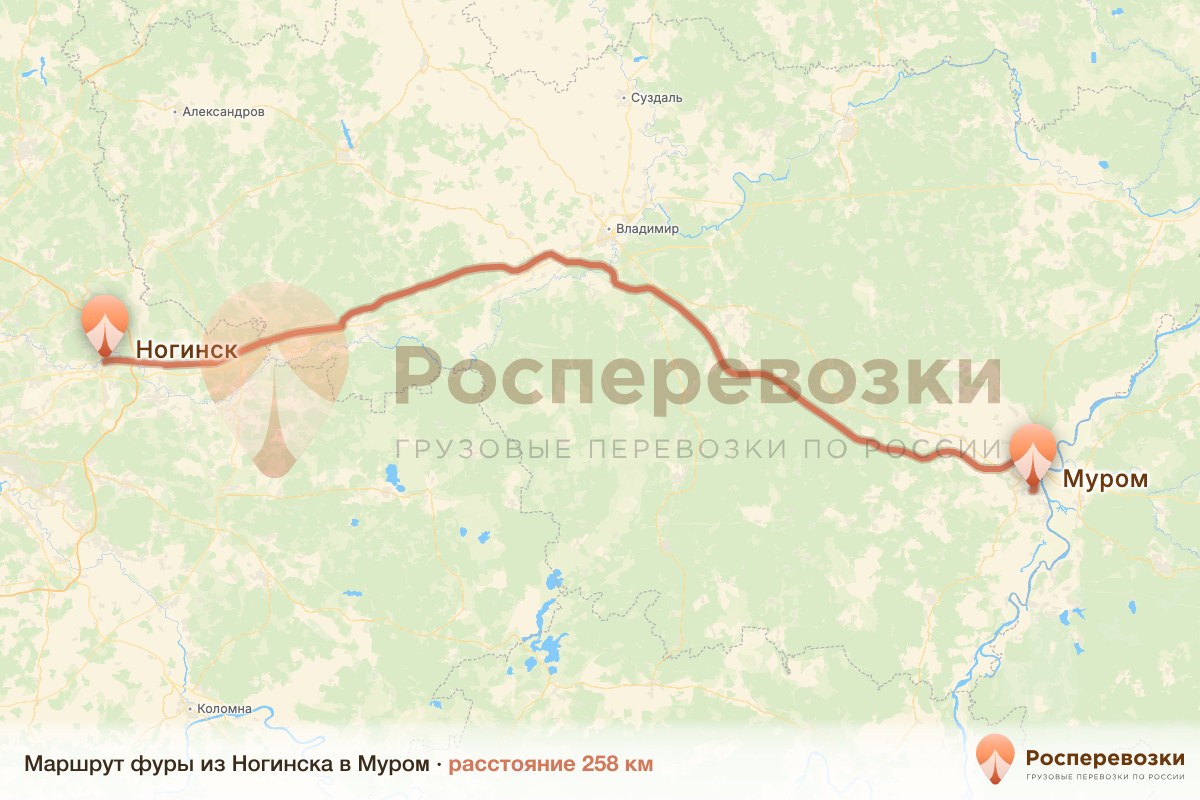 Фура Ногинск Муром