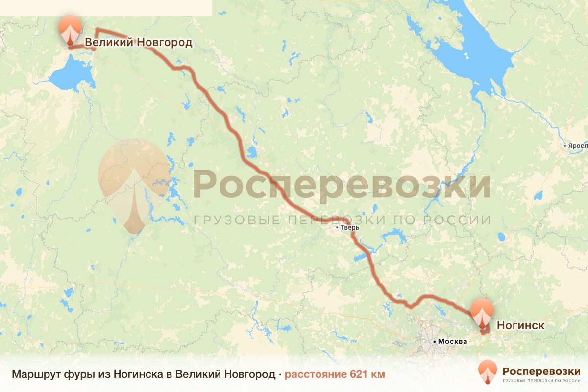 Фура Ногинск Великий Новгород