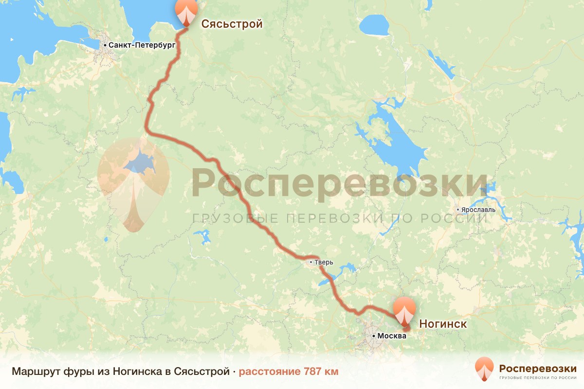 Фура Ногинск Сясьстрой