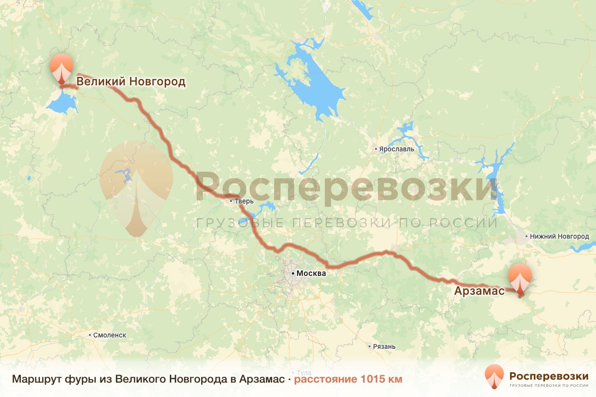 Фура Великий Новгород Арзамас