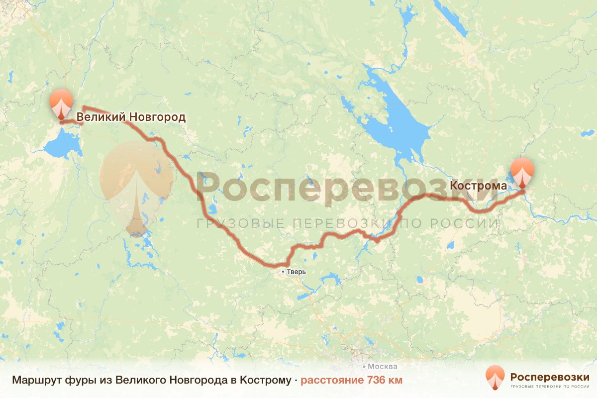Фура Великий Новгород Кострома