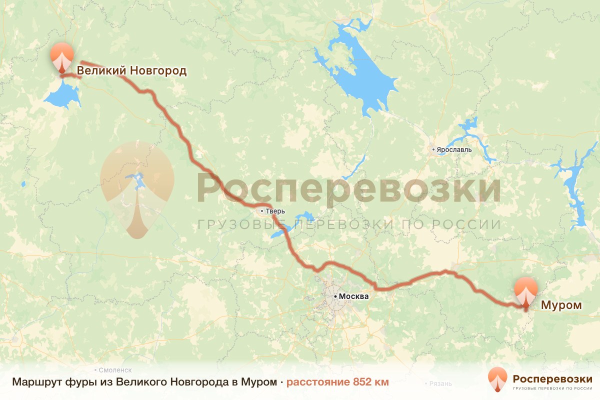 Фура Великий Новгород Муром