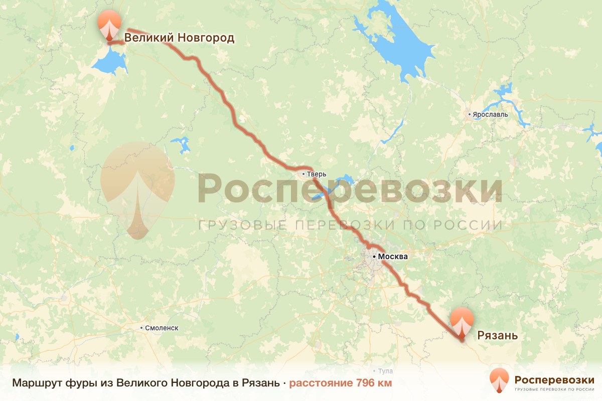 Фура Великий Новгород Рязань