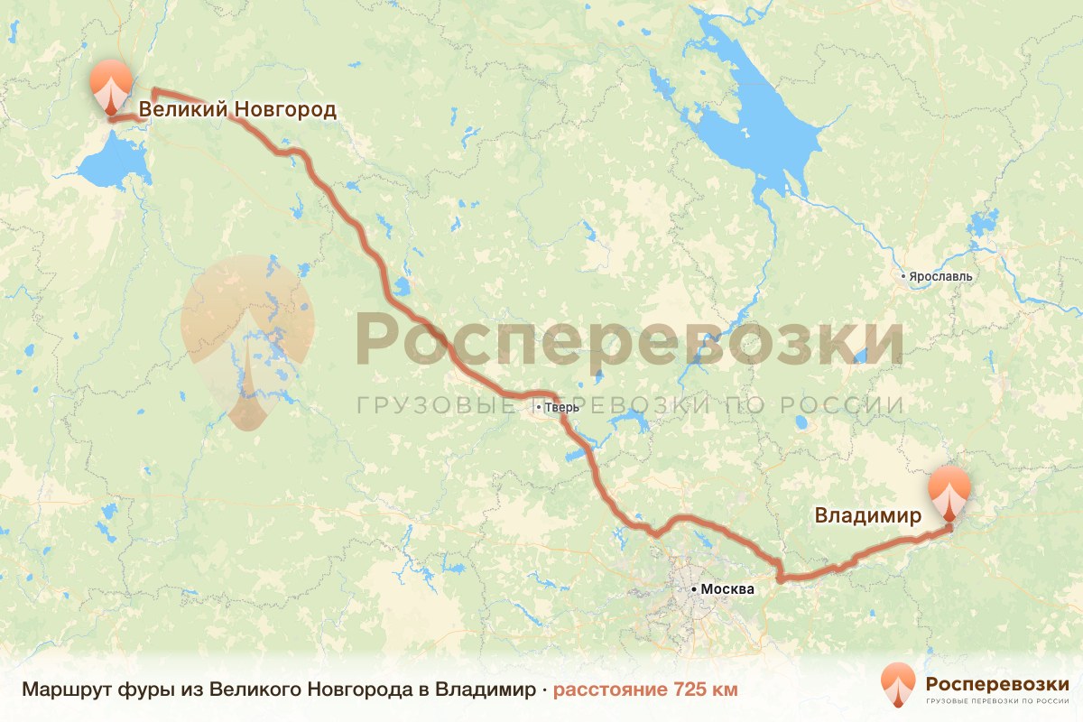 Фура Великий Новгород Владимир