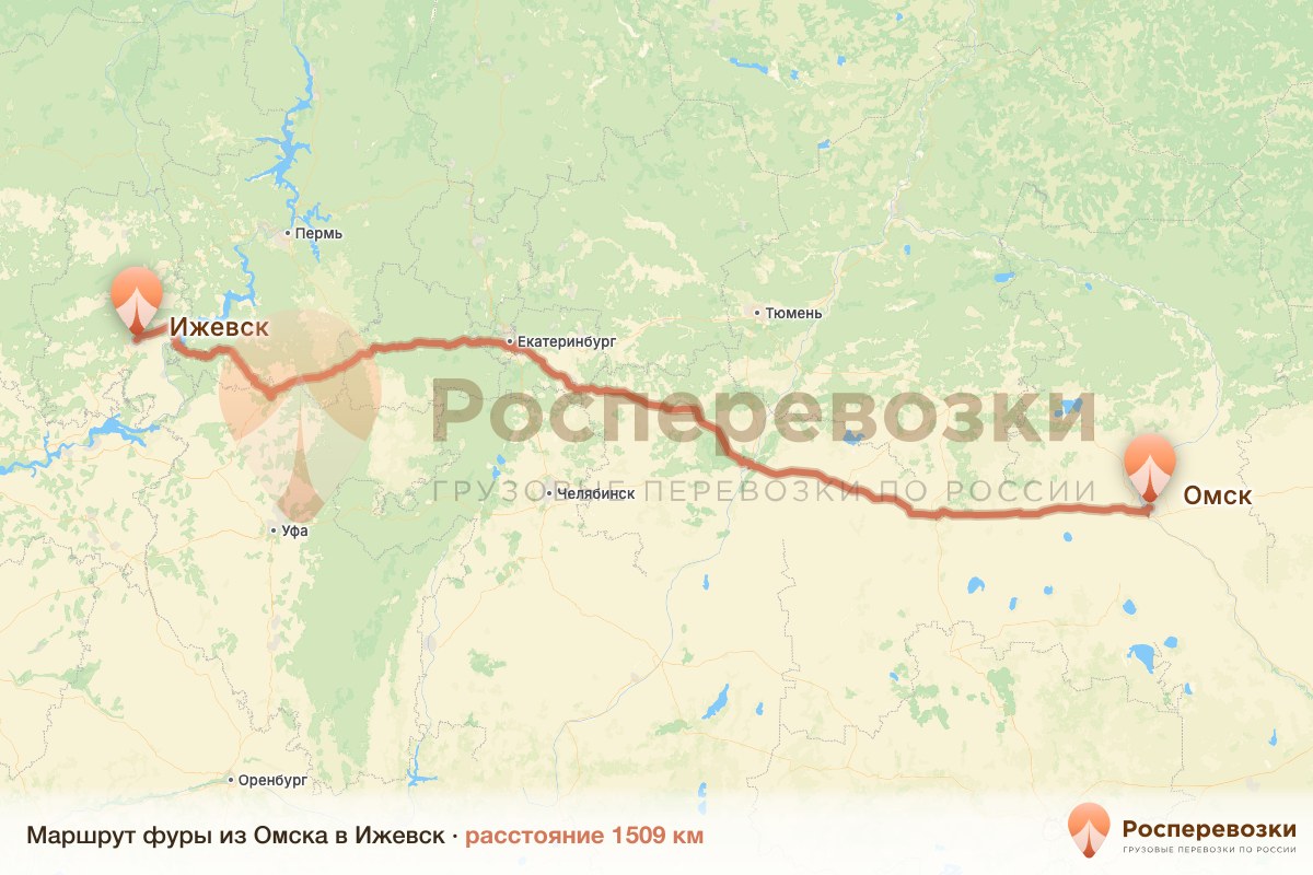 Фура Омск Ижевск