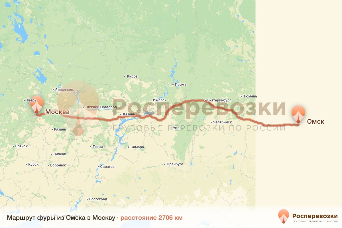 Фура Омск Москва
