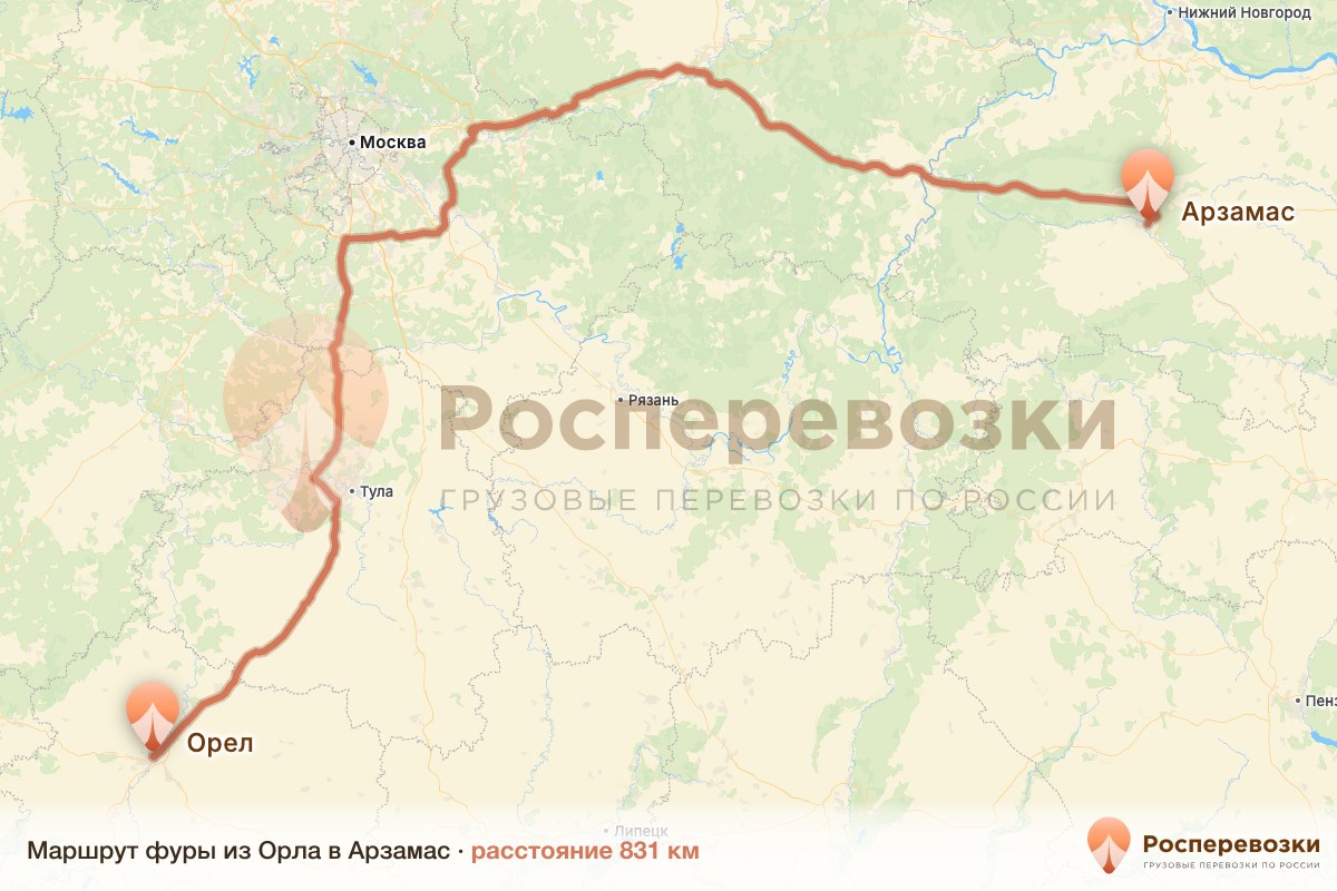 Фура Орел Арзамас