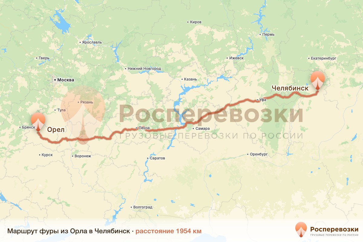 Фура Орел Челябинск