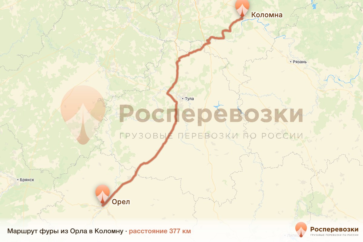 Фура Орел Коломна
