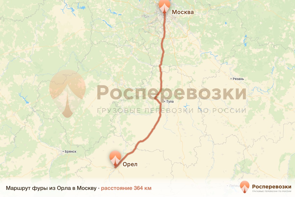 Фура Орел Москва