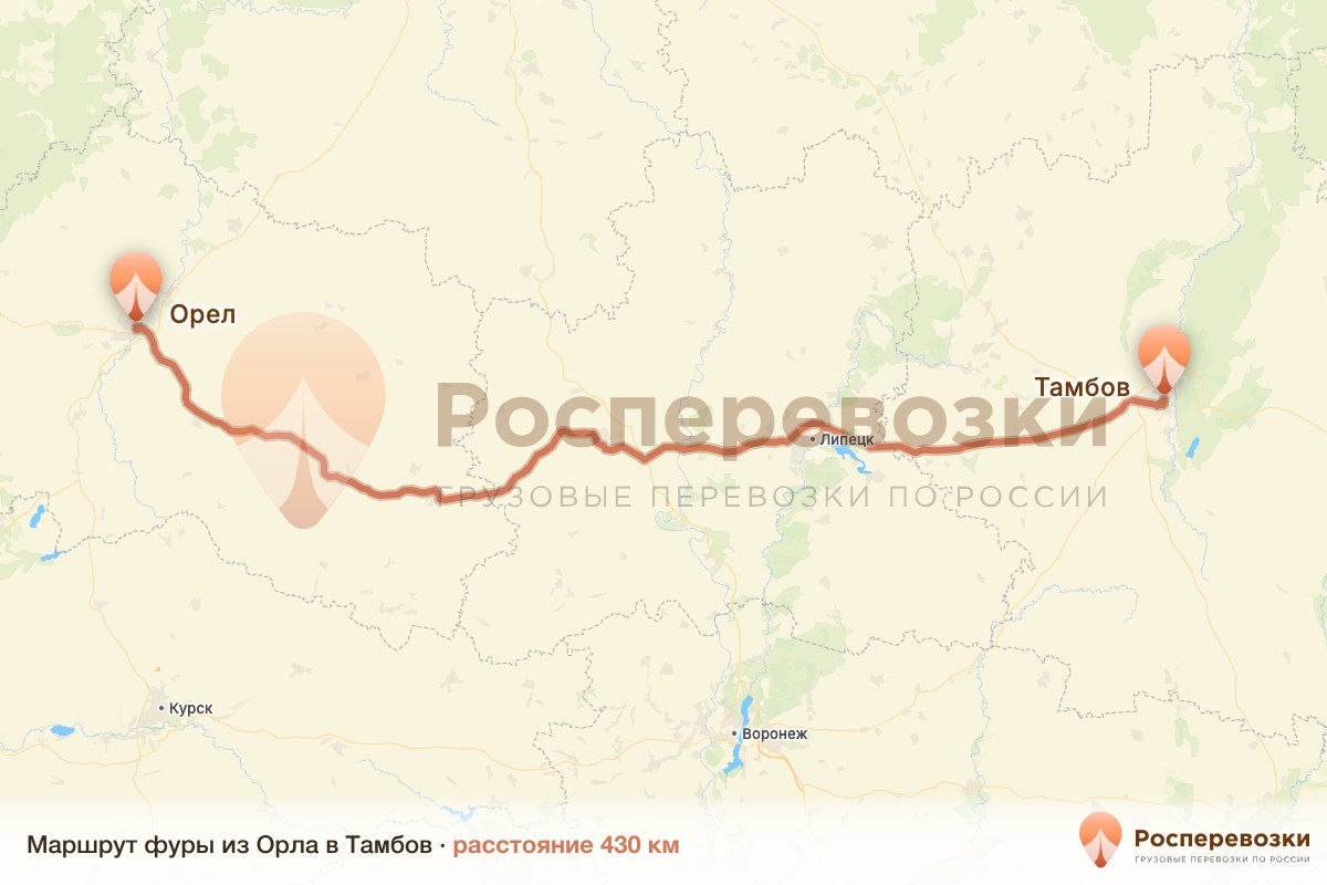 Фура Орел Тамбов