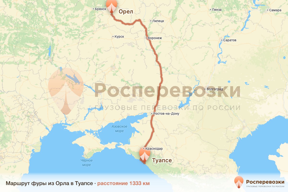 Фура Орел Туапсе