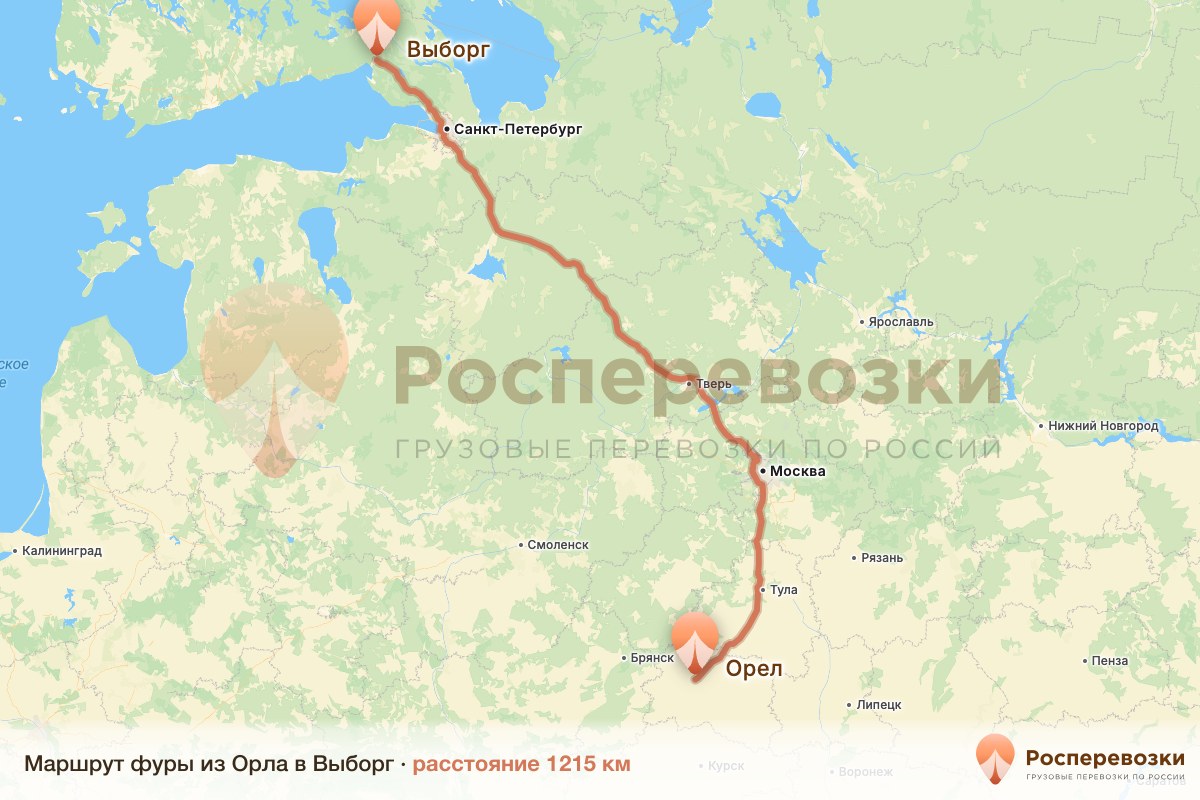 Фура Орел Выборг
