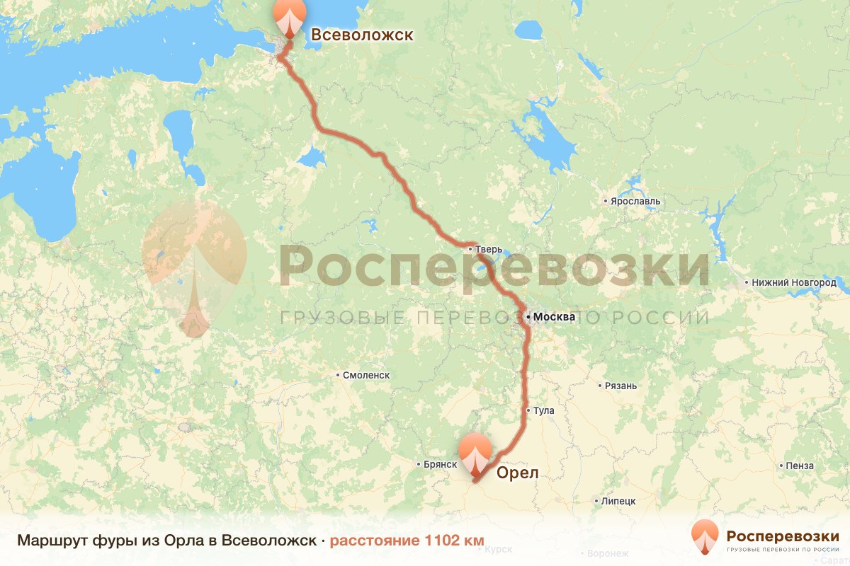 Фура Орел Всеволожск