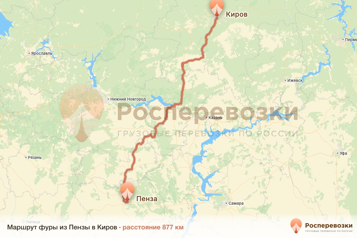 Фура Пенза Киров