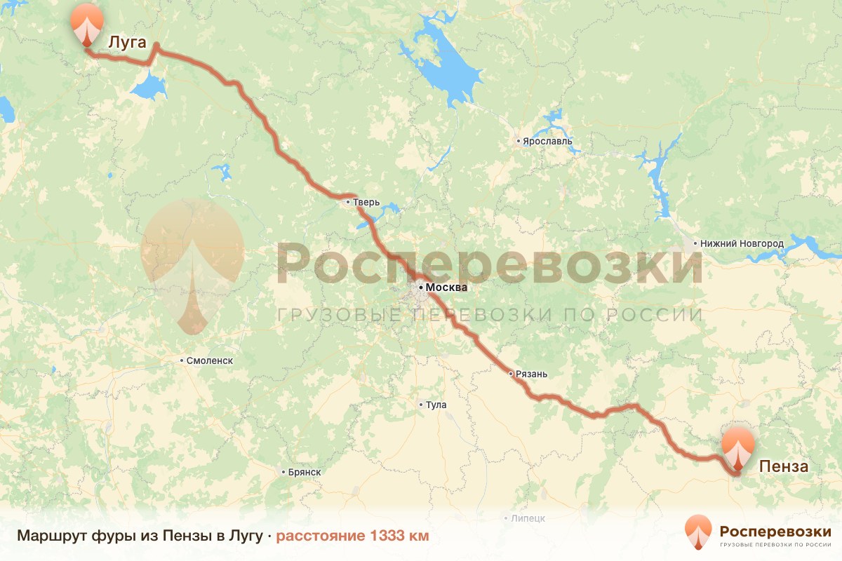 Фура Пенза Луга