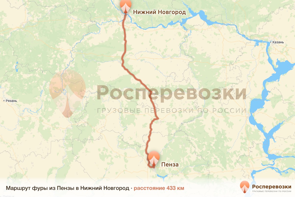 Фура Пенза Нижний Новгород