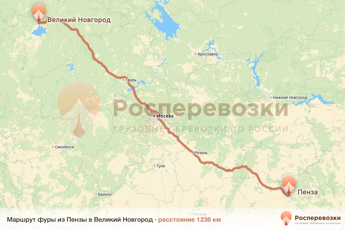 Фура Пенза Великий Новгород