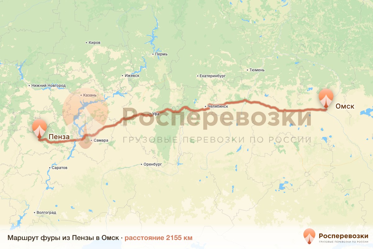 Фура Пенза Омск