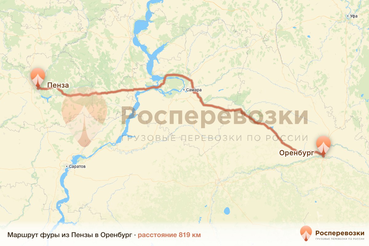 Фура Пенза Оренбург