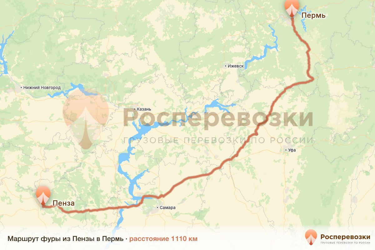 Фура Пенза Пермь
