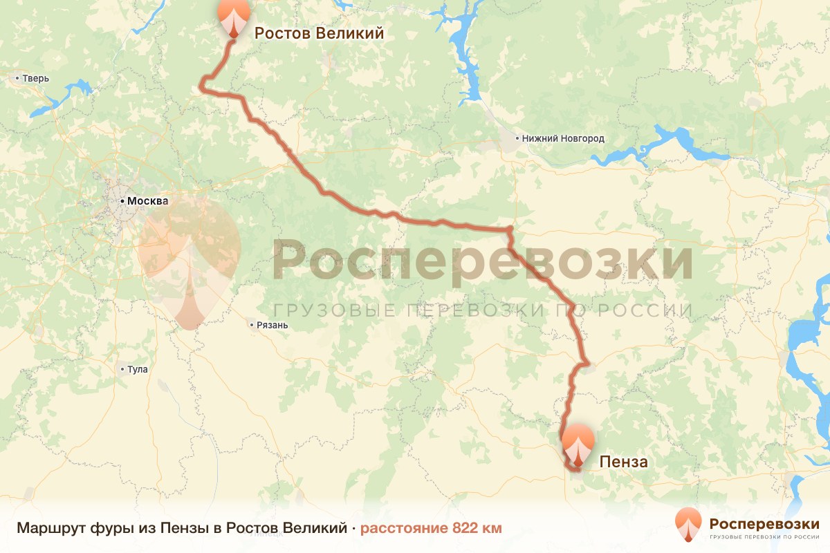 Фура Пенза Ростов