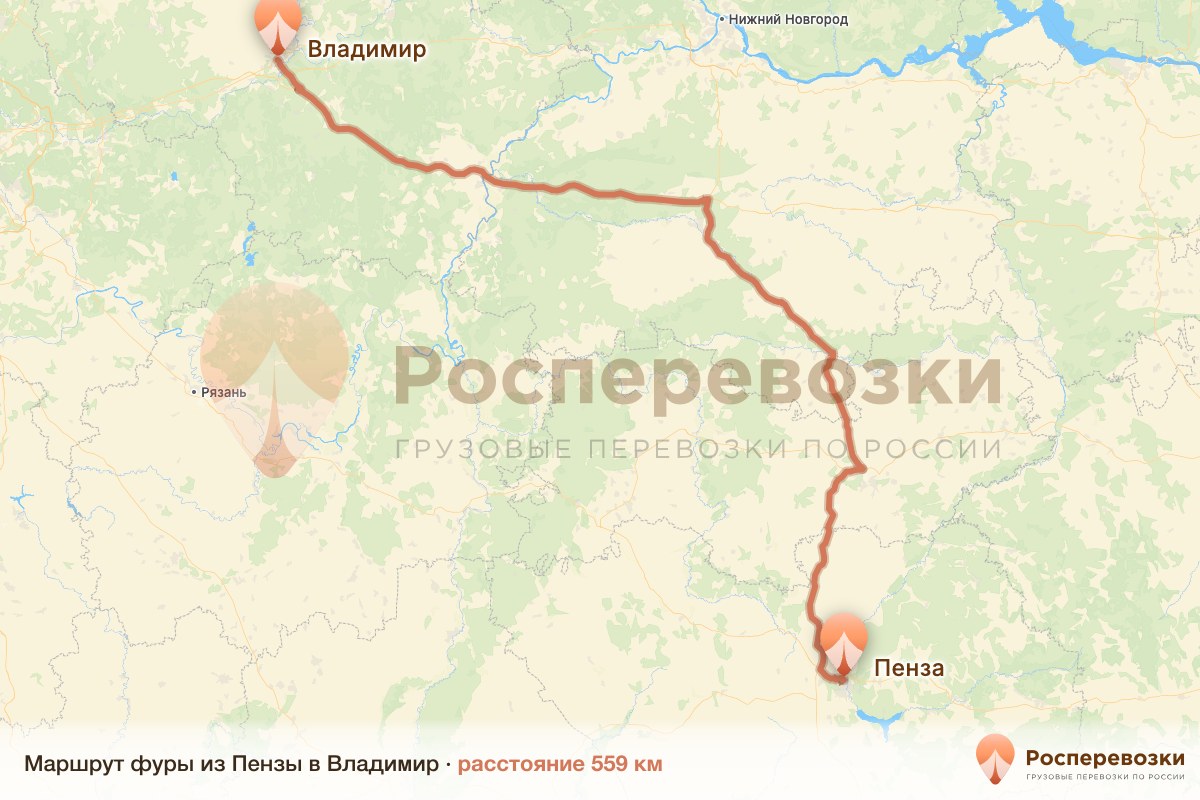 Фура Пенза Владимир