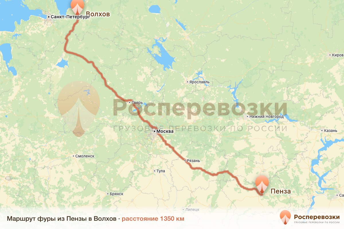 Фура Пенза Волхов