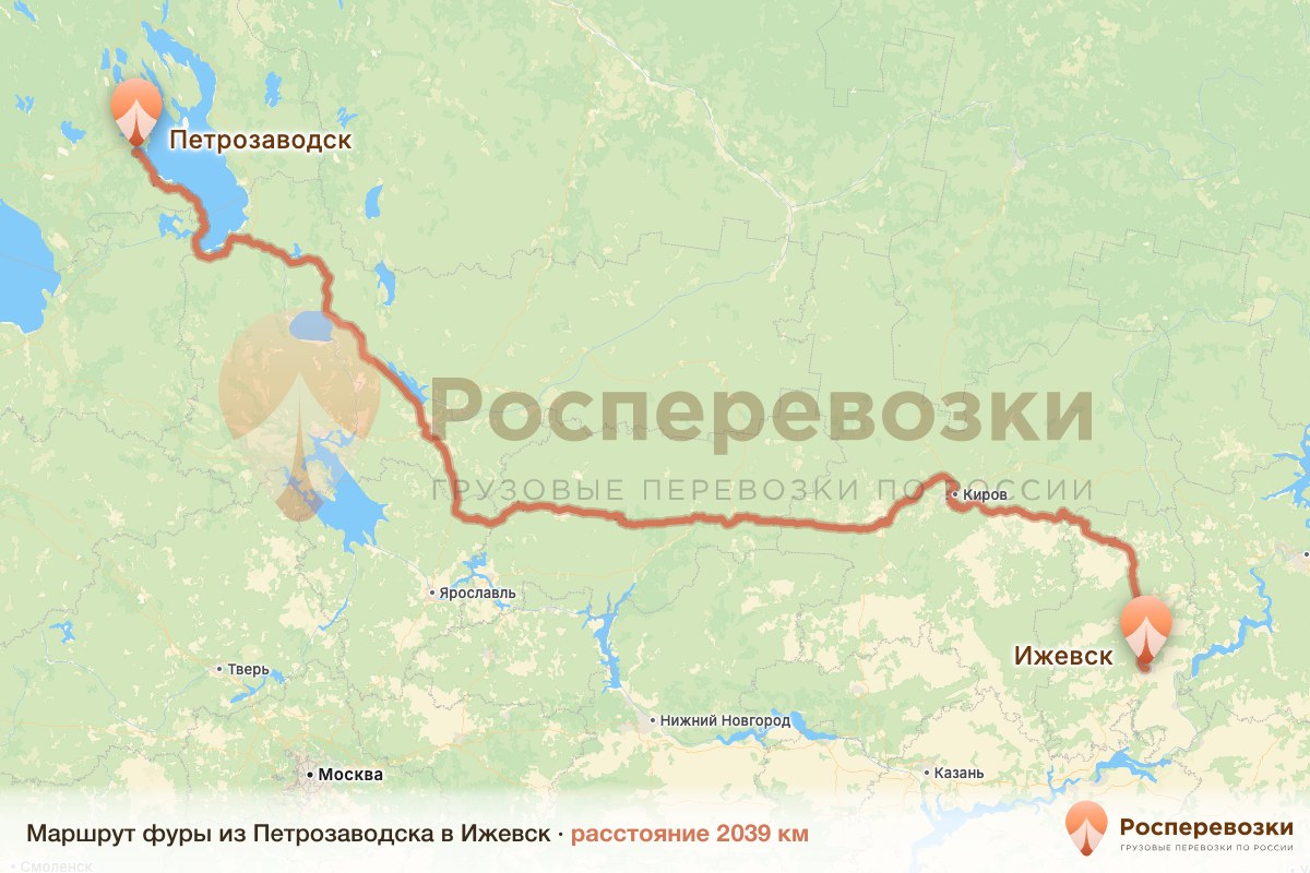 Фура Петрозаводск Ижевск
