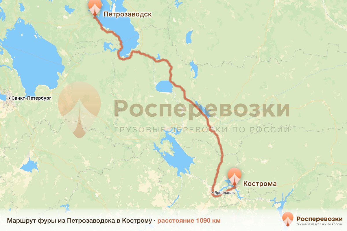 Фура Петрозаводск Кострома