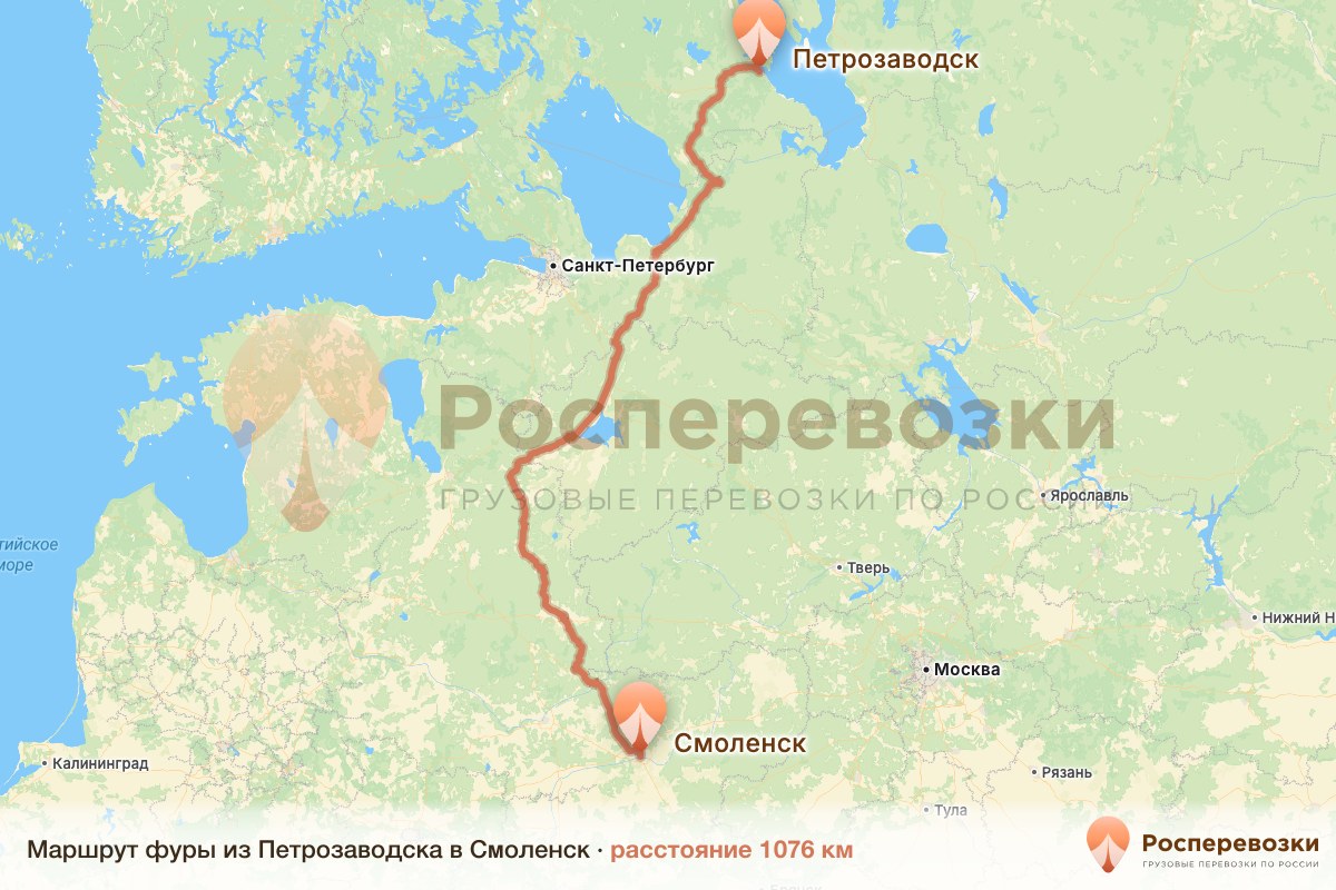 Фура Петрозаводск Смоленск