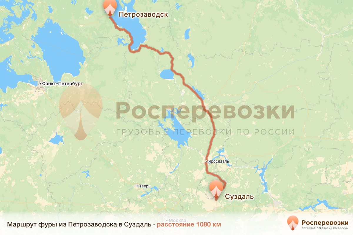 Фура Петрозаводск Суздаль