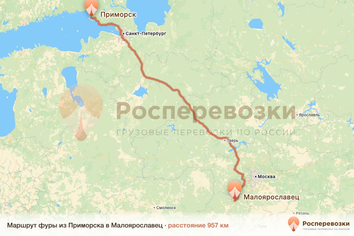 Фура Приморск Малоярославец