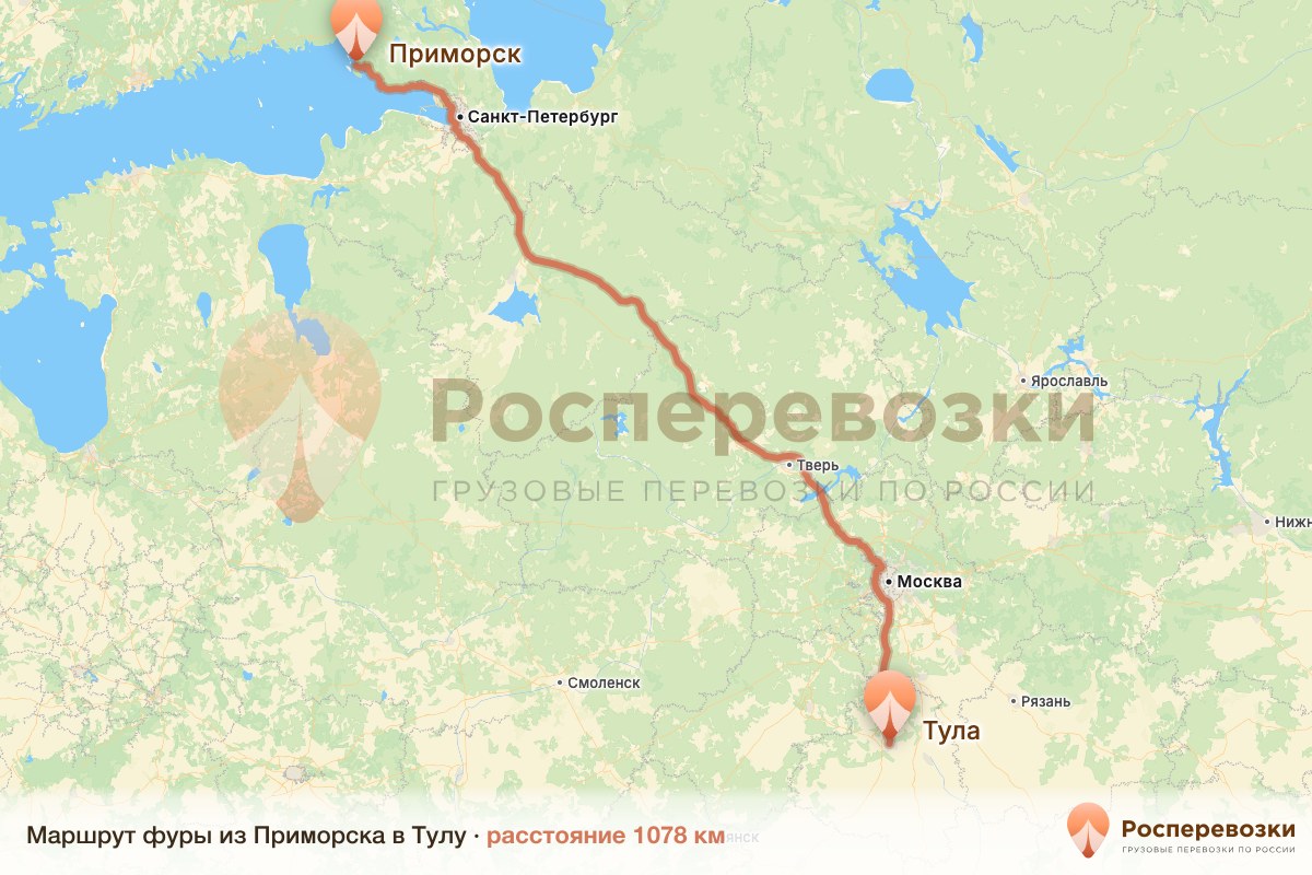 Фура Приморск Тула