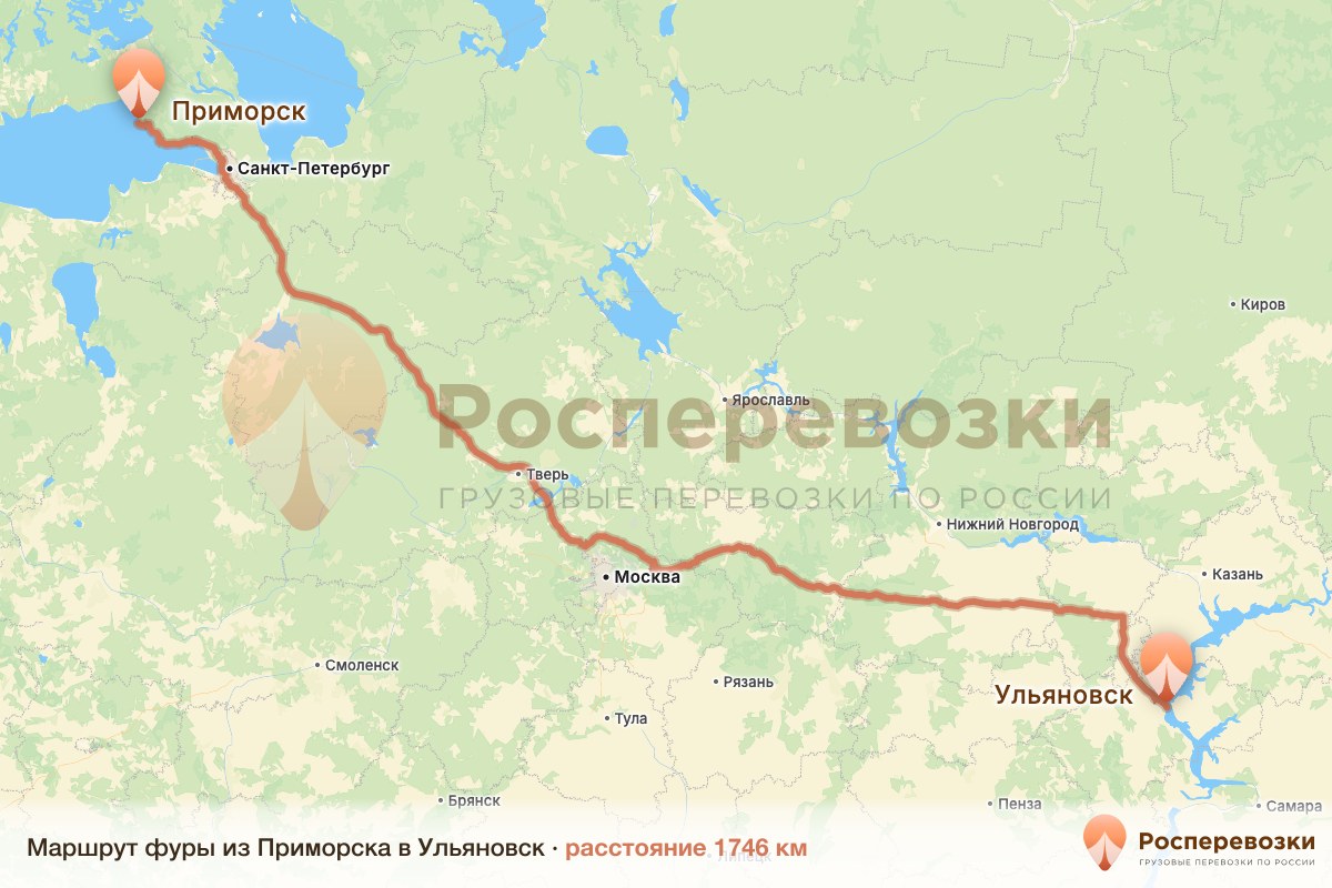 Фура Приморск Ульяновск