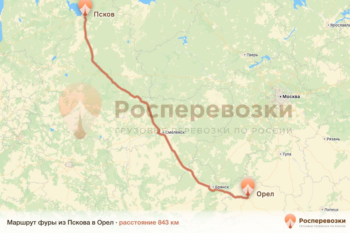 Фура Псков Орел