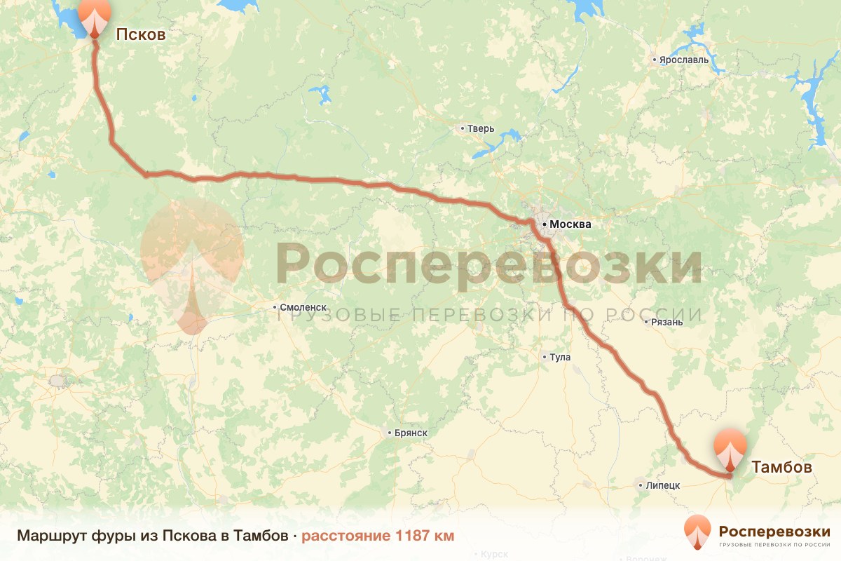 Фура Псков Тамбов