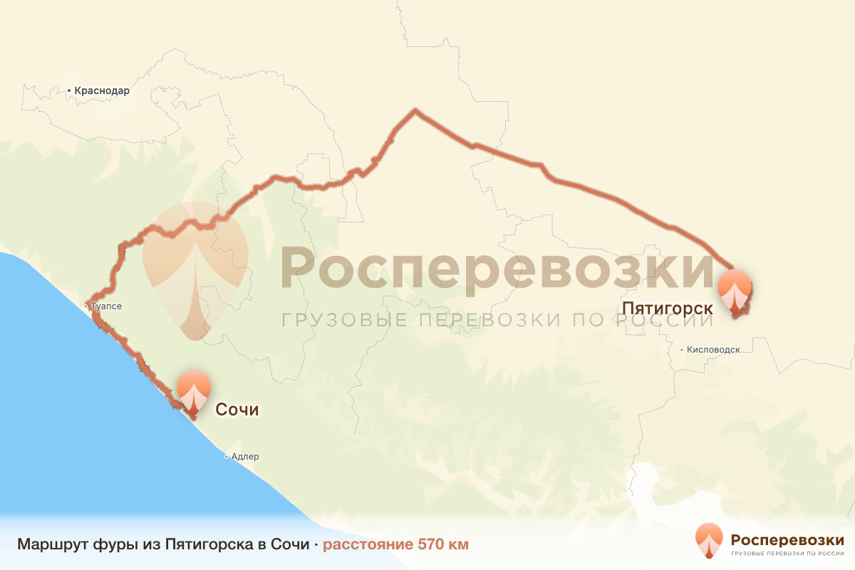 Фура Пятигорск Сочи