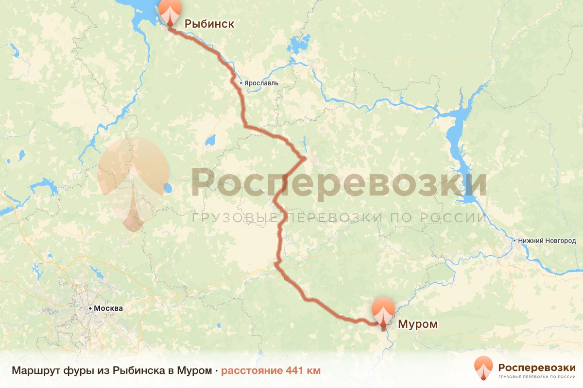 Фура Рыбинск Муром