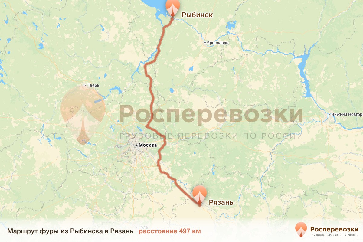 Фура Рыбинск Рязань