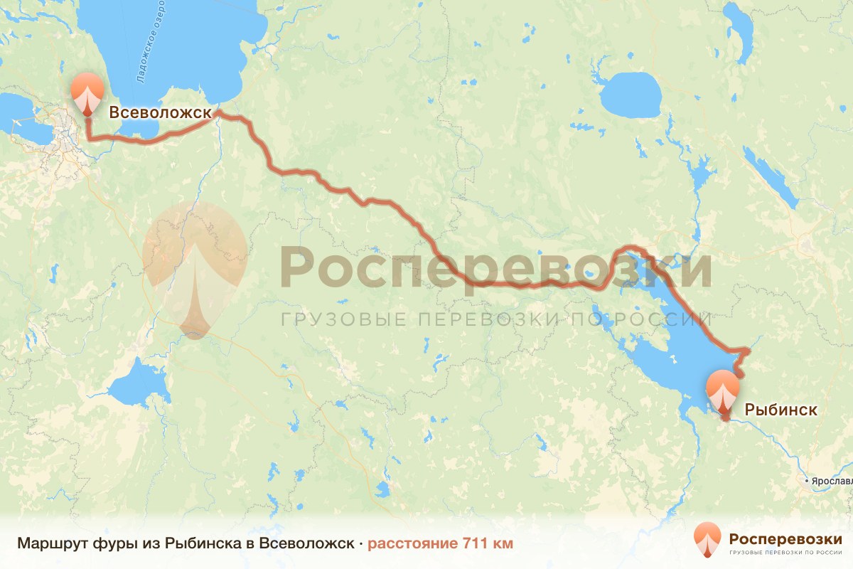 Фура Рыбинск Всеволожск
