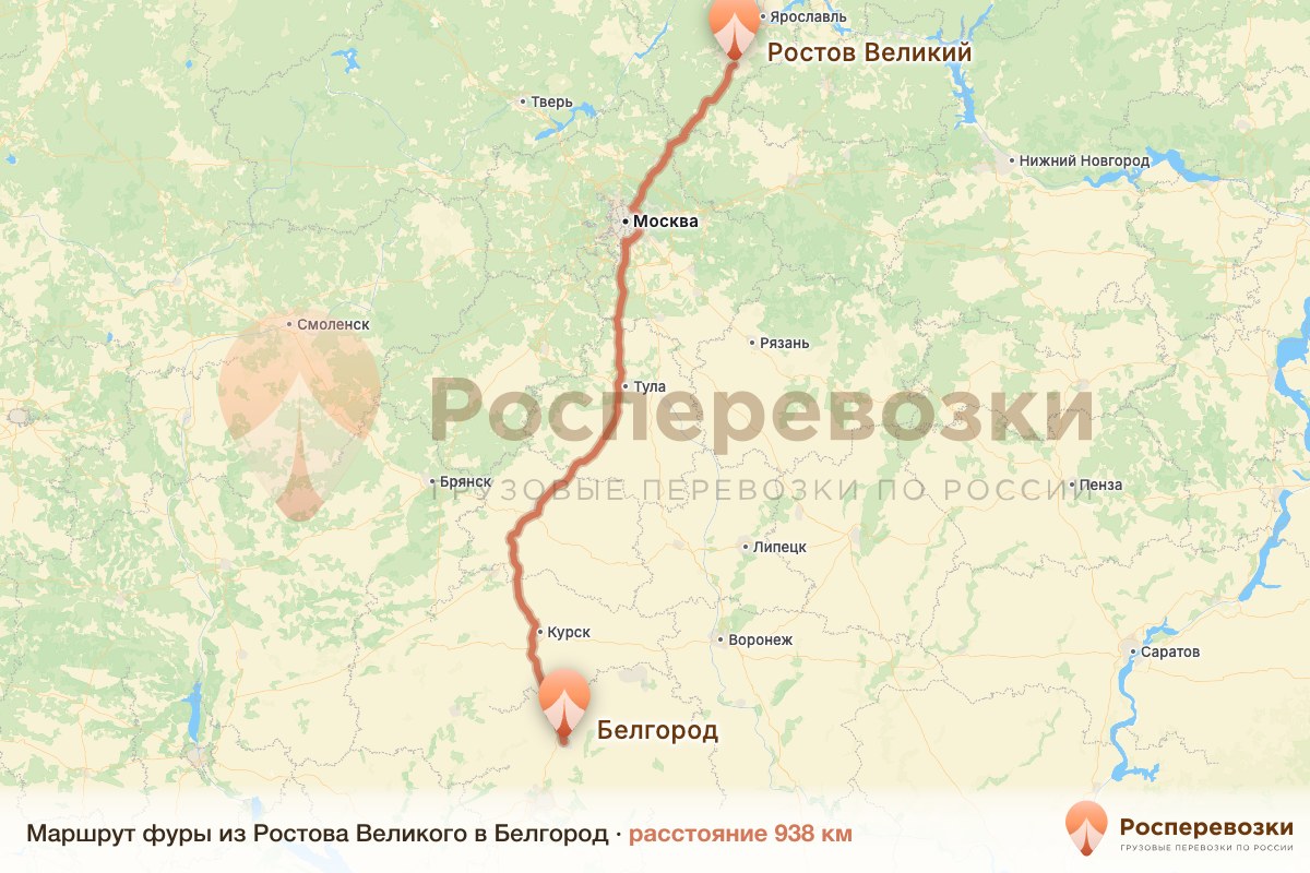 Фура Ростов Белгород