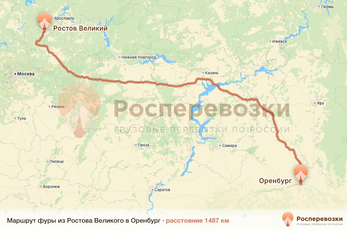 Фура Ростов Оренбург