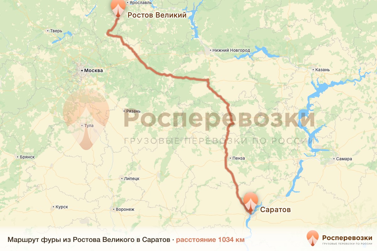 Фура Ростов Саратов