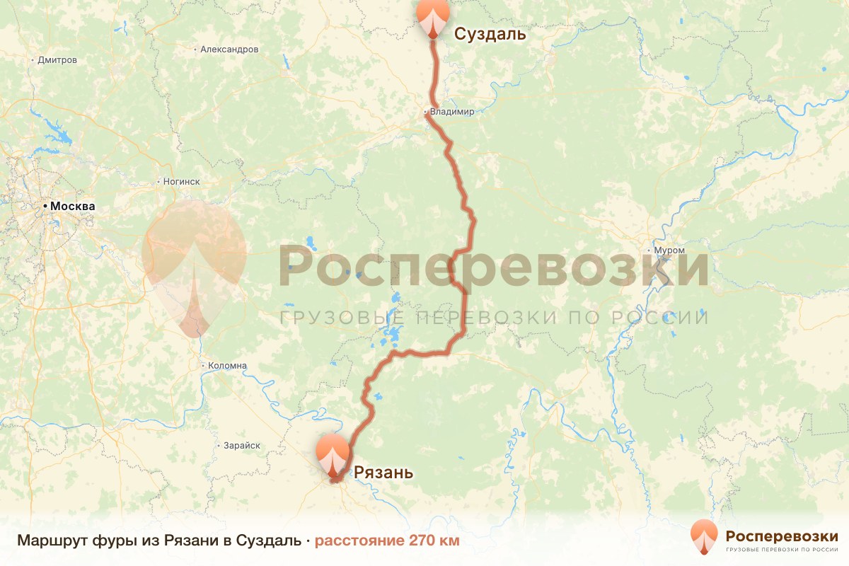 Фура Рязань Суздаль